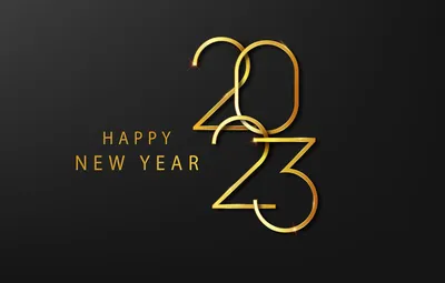 Wallpaper the dark background, the inscription, figures, New year, date,  2023, Новый 2023 год images for desktop, section новый год - download картинки