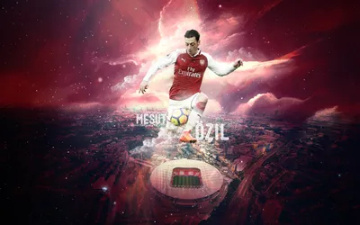 Скачать обои Mesut Ozil, 4k, Arsenal, abstract art, midfielder, blue uniform, football stars, soccer, Ozil, Premier League, footballers, The Gunners, neon lights, Arsenal FC для монитора с разрешением 3840x2400. Высокое качество HD картинки