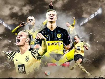 Обои Haaland Dortmund Узнайте больше о Borussia Dortmund, Bundesliga, BVB, Dortmund, Erling Haaland. http… | Дортмунд, Футболисты, Боруссия дортмунд картинки