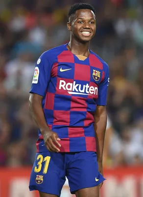 Скачать обои Ansu Fati, 2019, Barcelona FC, Bissau-Guinean footballers, FCB, LaLiga, Barca, Anssumane Fati, football, neon lights, soccer, La Liga, Spain для монитора с разрешением 2880x1800. Высококачественные обои HD картинки картинки