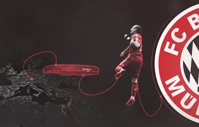 Обои wallpaper, спорт, стадион, футбол, футболист, FC Bayern Munchen, Allianz Arena, Арьен Роббен картинки на рабочий стол, раздел спорт - скачать картинки