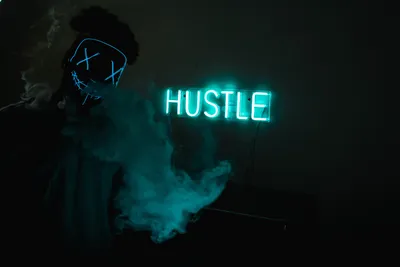 Mask Guy Hustle Neon Concept 5k, HD Photography, 4k Wallpapers, Images, Backgrounds, Photos and Pictures картинки