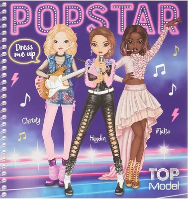 Альбом для стикеров Top model Dress me Up Popstar Одень меня стикербук  Попзвезда 11452, цена 345 грн — Prom.ua (ID#1545884635) картинки