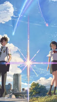 Когда от твоих обоев мурашки по коже (Kimi No Na Wa): r/ KimiNoNaWa картинки