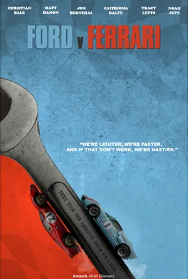 Форд против Феррари - Минималистичный постер фильма - PosterSpy картинки