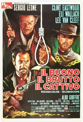 The Good, the Bad and the Ugly The Good, schlecht und hässlich Jahr 1966 Regisseur Sergio Leone Filmplakat (Fr) Clint Eastwood Stock photos - Alamy картинки