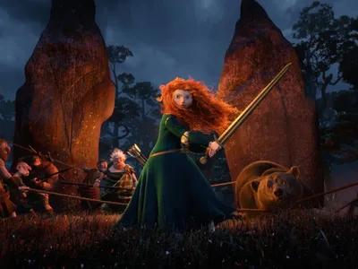 Pixar's Brave получает фантастический набор обоев для персонажей картинки