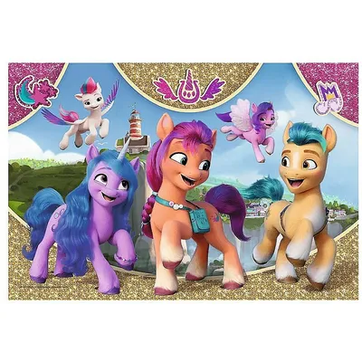 Trefl Puzzle 100 Pieces Colorful Friendship Pony Movie (16415) картинки