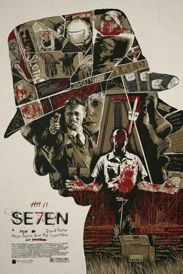 Постер фильма Seven Se7en Kunstdruck T978 | A4 A3 A2 A1 A0 | | eBay картинки