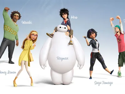 Обои для рабочего стола Big Hero 6 Disney Baymax Ultra HD для 4K UHD TV: Планшет: Смартфон картинки