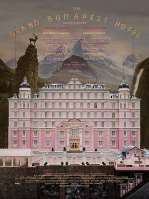 Amazon.com: Mingki Grand Budapest Hotel Movie Poster — 18 × 24 Inch: Плакаты \ u0026 Prints картинки