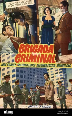 Original Film Title: BRIGADA CRIMINAL. English Title: BRIGADA CRIMINAL.  Film Director: IGNACIO F. IQUINO. Year: 1950. Credit: IQUINO / Album Stock  Photo - Alamy картинки