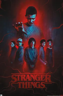 Netflix Stranger Things: Season 4 — групповой настенный постер, 14,725 x 22,375 дюйма в рамке — Walmart.com картинки