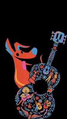 Pixar Coco Wallpaper / Фон для рисования Данте | Обои Día de muertos, Fondos de pantalla panda, Pixar картинки