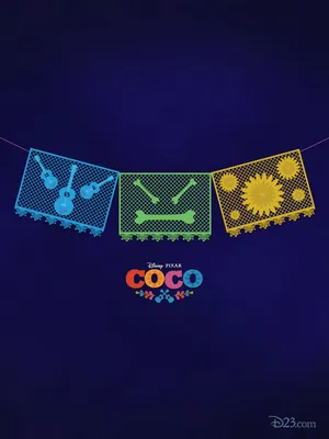 Отметьте Коко Disney•Pixar с этими обоями, вдохновленными Papel Picado — D23 картинки