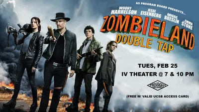 Бесплатный фильм по вторникам: Zombieland Double Tap — AS PROGRAM BOARD картинки