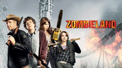 71688 Zombieland HD, Вуди Харрельсон, Эмма Стоун, Джесси Айзенберг, Эбигейл Бреслин - Rare Gallery HD Wallpapers картинки