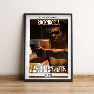 RocknRolla Classic Retro Movie Poster Cover Canvas Print Custom Poster Home Decoration Wall Painting (No Frame) | Живопись и каллиграфия | - AliExpress картинки