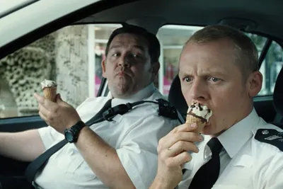 Постер фильма Hot fuzz в высоком разрешении стоковые фотографии и изображения - Alamy картинки