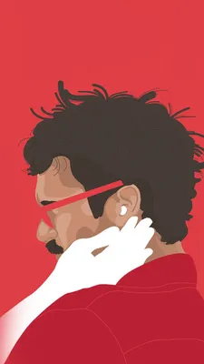 Ее постер к фильму Red Illustration Art #iPhone #6 #wallpaper | Иллюстрационное искусство, Киноискусство, Иллюстрация картинки