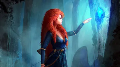 Скачать обои Disney Brave Merida And The Wisps картинки