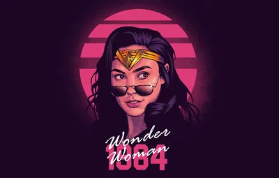 Обои девушка, фон, фильм, портрет, арт, очки, Wonder Woman, комикс, Галь Гадот, DC comics, Галь Гадот, Wonder Woman 1984, Чудо-женщина: 1984 картинки на рабочий стол, раздел минимализм - скачать картинки