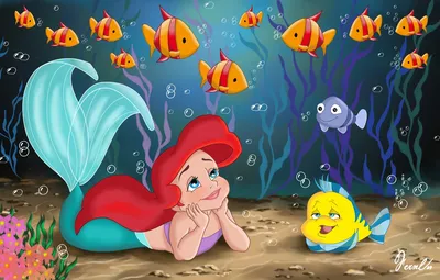 Русалочка (1989) обои для телефона | Киномания | Little mermaid wallpaper, Обои русалки, Диснеевские рисунки картинки