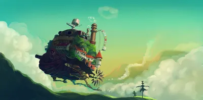 4592499 Studio Ghibli Хаяо Миядзаки Howls Moving Castle аниме - Rare Gallery HD Wallpapers картинки