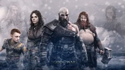 Я сделал обои God Of War: Ragnarok (полную версию можно скачать по ссылке): r/GodofWar картинки