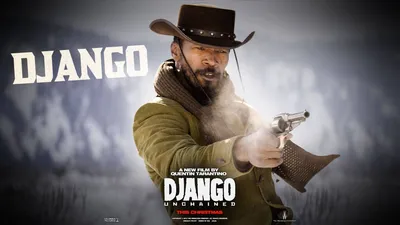 Скачать Jamie Foxx Django Unchained Poster Wallpaper картинки