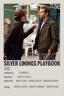 내 @Behance 프로젝트 확인: «Silver Linings Playbook» https://www.behance.net/gallery/66305685/Silver-Lin… | Серебряная подкладка: сценарий, Дизайн постеров к фильмам, Лучшие постеры к фильмам картинки