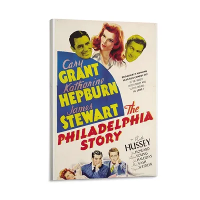 Amazon.com: The Philadelphia Story Classic Action Offline Comedy Movie Poster Canvas Art Poster and Wall Art Picture Print Modern Family Bedroom Decor Плакаты 08x12 дюймов (20x30 см): Плакаты \ u0026 Prints картинки