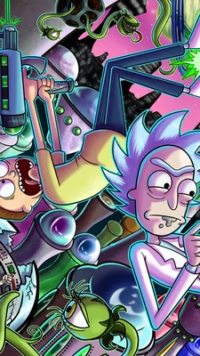 Обои для рабочего стола Rick and Morty Logo Ultra HD для: Широкоэкранный \ U0026 UltraWide Desktop \ u0026 Ноутбук : Multi Display, Dual \ u0026 Triple Monitor : Планшет : Смартфон картинки