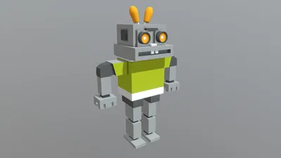 Robot-Hare (Zayac) - Download Free 3D model by tnvdeveloper (@tnvdeveloper)  [9a1b3a6] картинки