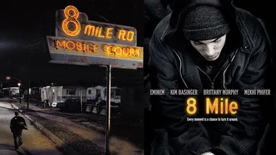 19+] Eminem 8 Mile Movie Wallpaper Poster картинки