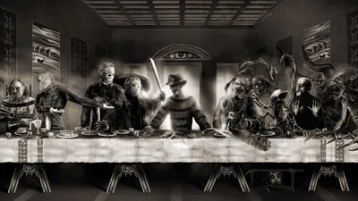 1920x1080 УЖАС | Ужас Тайная вечеря обои #18864 | Существа ... | A ultima ceia, Arte engraçada, Wallpapers de filmes картинки