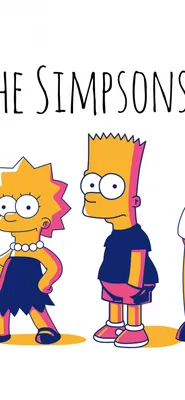 The Simpsons Wallpaper 4K, Семья Симпсонов, Minimal, #9411 картинки