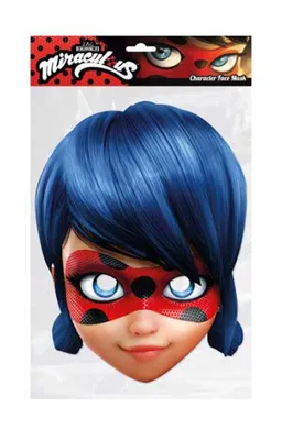 Marienkäfer von Miraculous Single 2D Card Party Gesichtsmaske картинки