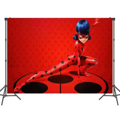 Miraculous: Tales of Ladybug & Cat Noir Birthday Scene Setter Backdrop — эксперт по вечеринкам картинки