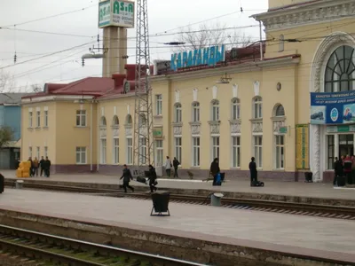 Фото Вокзал Караганда (вид с поезда) в городе Караганда картинки