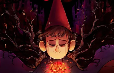 Обои ветки, мальчик, арт, слёзы, Хозяин, Вирт, Over the Garden Wall, CherryVioletS картинки на рабочий стол, раздел фильмы - скачать картинки