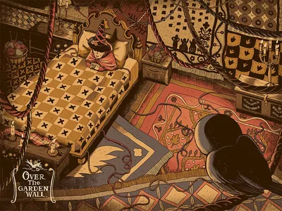 Плакат Over the Garden Wall от Хакто Осиро – Mondo картинки