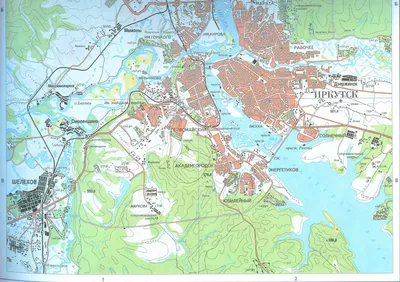 Карта Иркутска и пригородов. Подробная карта города Иркутск масштаба 1см \u003d  1км | Raster Maps | Карты всего мира в одном месте картинки