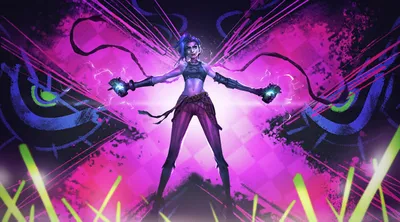 Arcane Wallpaper 4K, Jinx, League of Legends, Graphics CGI, #6948 картинки