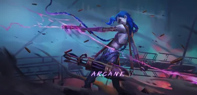 Скачать обои Arcane League Of Legends Zapper картинки