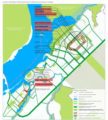 Зеленое кольцо бульваров и железная дорога: генплан Набережных Челнов  готовят к слушаниям картинки