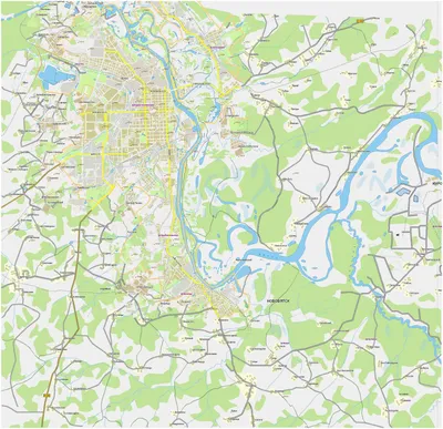 Карта города Киров и Кировской области. Подробная карта Кирова все дороги  районы и окрестности | RUS Maps | Все карты России в одном месте картинки