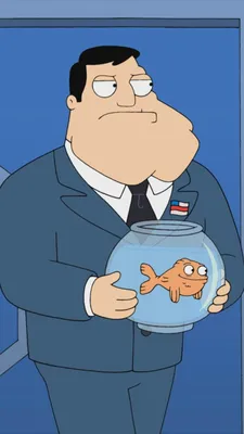 Обои American Dad Fish на iPhone 11, Pro Max, X, 8, 7, 6 - Скачать бесплатно на 3Wallpapers картинки