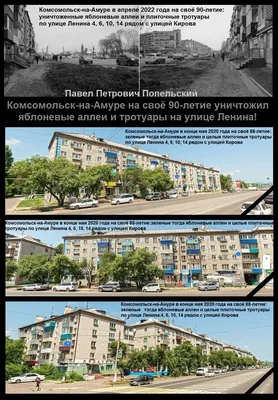 Комсомольск-на-Амуре на своё 90-летие уничтожил яблоневые аллеи и тротуары  на улице Ленина у улицы Кирова! \u003c\u003c Политика, Власть | Дебри-ДВ картинки