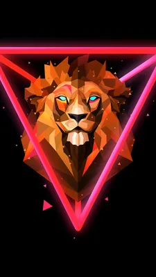 Lion Wallpaper 4K, Wild, Low poly, Artwork, Graphics CGI, #5082 картинки